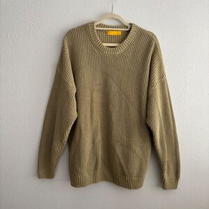 Yellow Label Co chunky knit crew in Tan